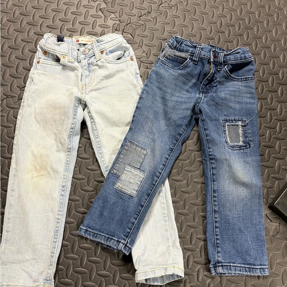 Boys Levi and Wrangler Jeans